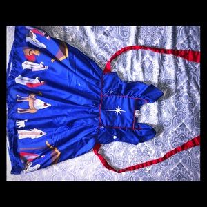 Festive Christmas “M” (size 2t) girls dress